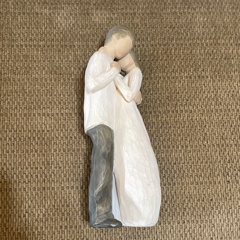 2003 “Promise” Romantic Embrace Sculpture by Willow Tree Marked Lordi 9” Tall - Picture 9 of 14